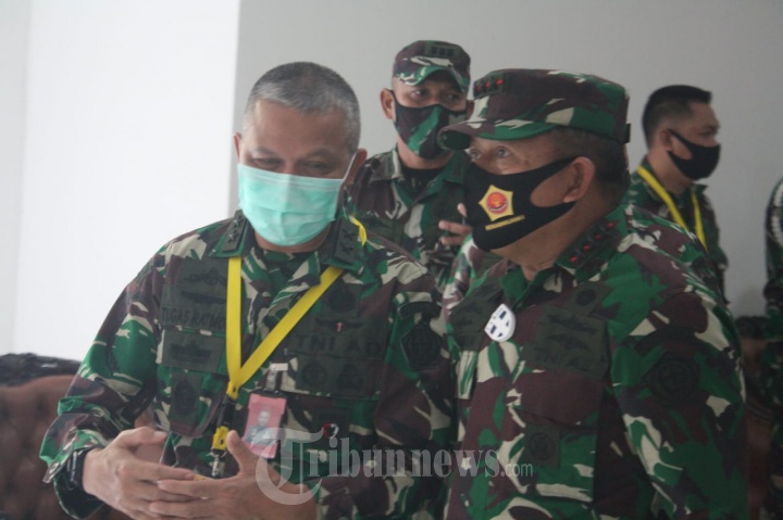 Kunjungan Pangkogabwilhan I ke RSD Wisma Atlet Kemayoran