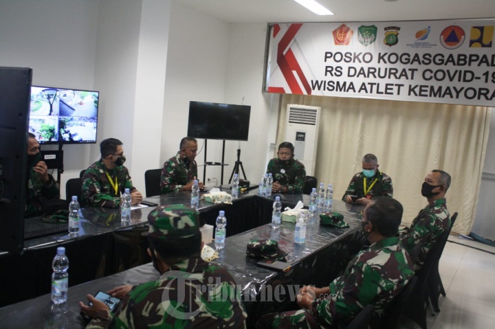 Kunjungan Pangkogabwilhan I ke RSD Wisma Atlet Kemayoran