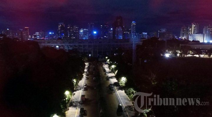 Lampu Stadion Utama GBK Dimatikan Dalam Earth Hour