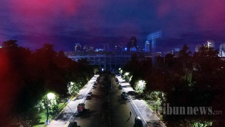 Lampu Stadion Utama GBK Dimatikan Dalam Earth Hour