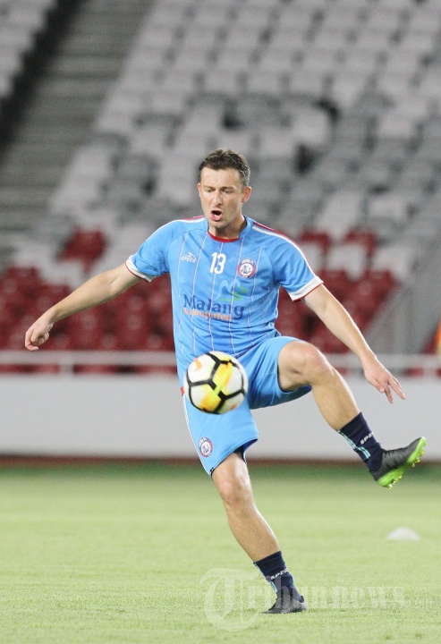 Latihan Arema Jelang Melawan Persija