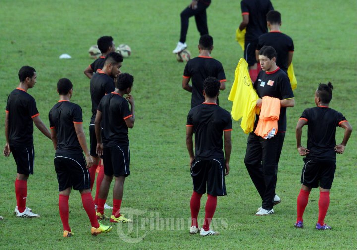 Latihan Tim Timor Leste U-23