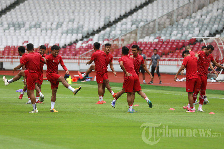 Latihan Timnas Indonesia Jelang Hadapi Thailand