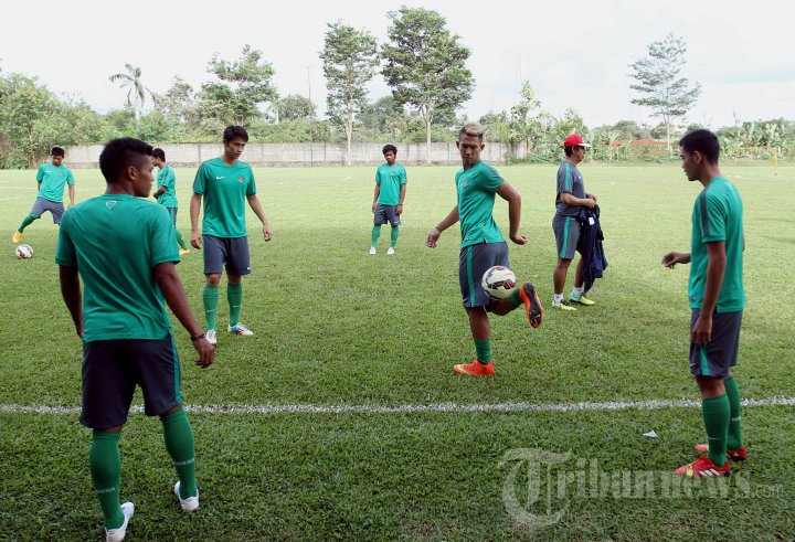 Latihan Timnas Indonesia U-23