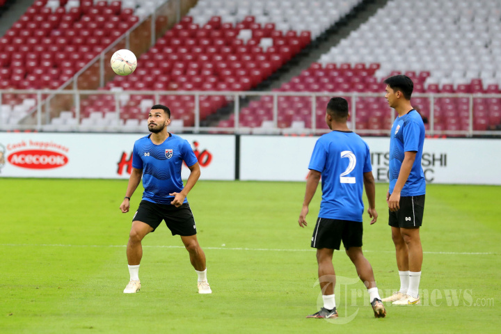 Latihan Timnas Thailand Jelang Hadapi Timnas Indonesia