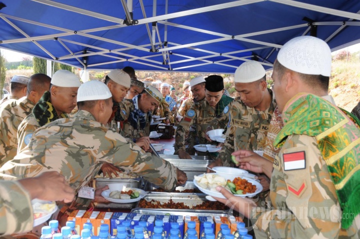 Lebaran Kontingen Garuda UNIFIL di Lebanon