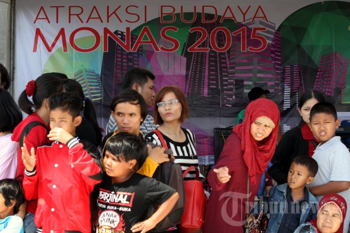 Libur Lebaran, Kawasan Monas Ramai Pengunjung