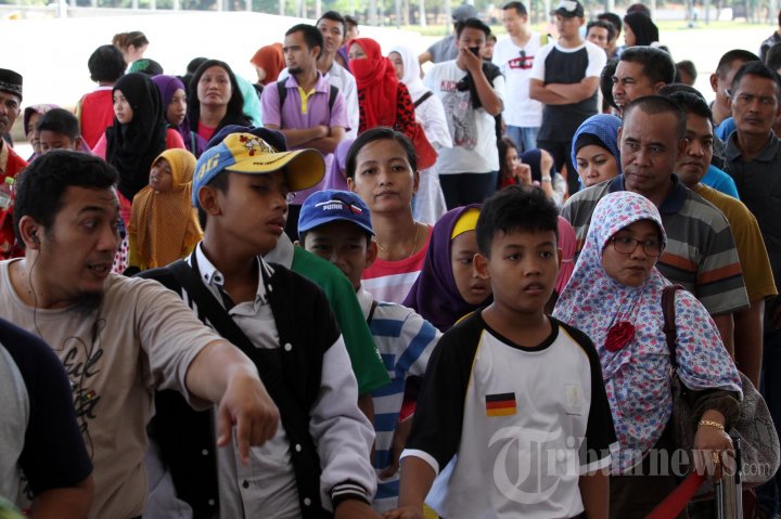 Libur Lebaran, Kawasan Monas Ramai Pengunjung