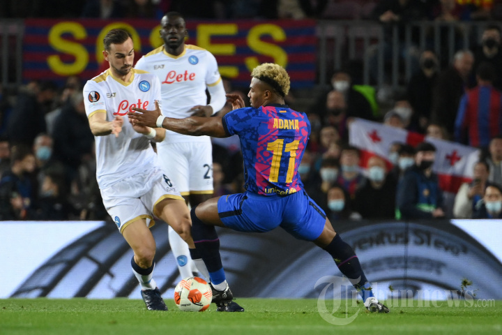 Liga Europa: Barcelona Ditahan Imbang Napoli 1-1