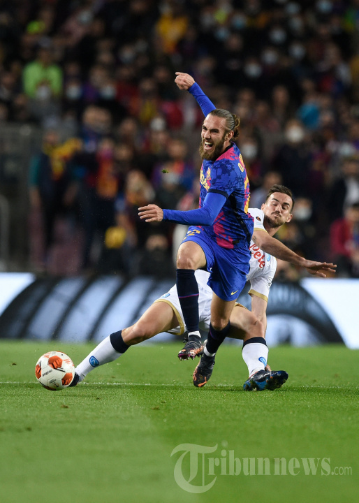 Liga Europa: Barcelona Ditahan Imbang Napoli 1-1