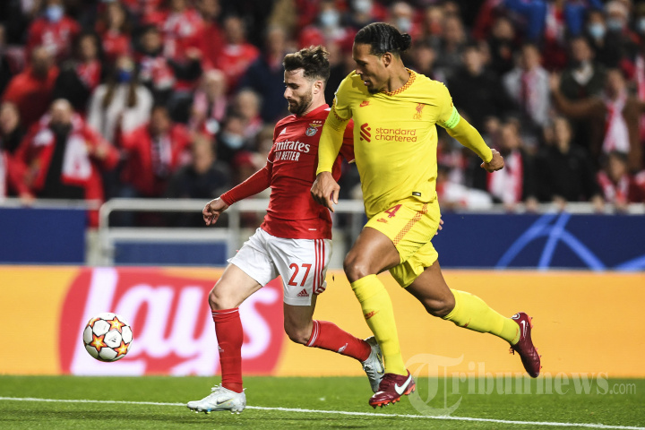 Liverpool Hajar Benfica pada Leg 1 Perempat Final Liga Champions