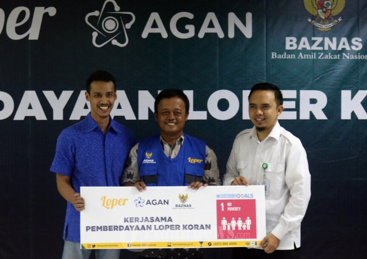 Loper Koran Mendapat Bantuan Dana dari BAZNAS dan AGAN