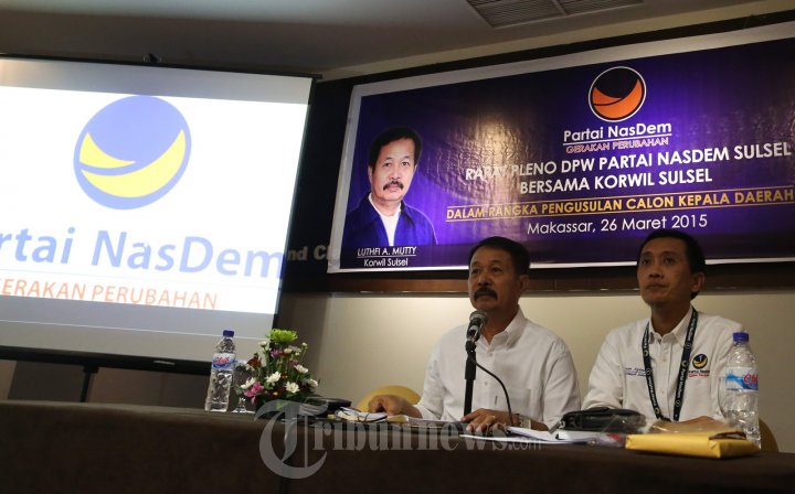 Luthfie A Mutty Pimpin Rapat Pleno Partai Nasdem