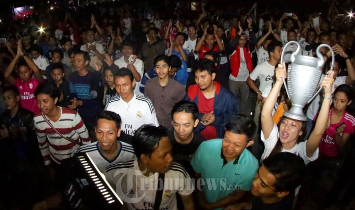 Madridistas Nobar Final Real Madrid vs Atletico Madrid Semarang