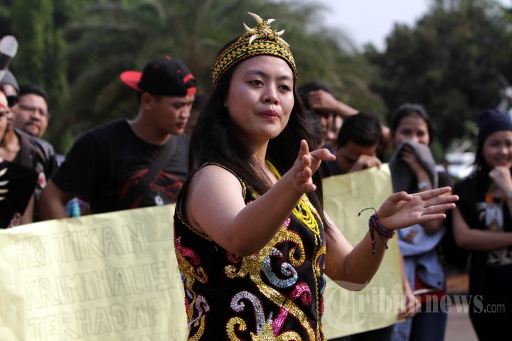 Mahasiswa Kalimantan Demo Satu Tahun Pemerintahan Jokowi-JK