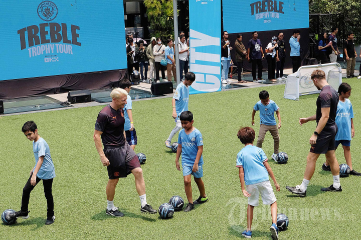 Manchester City Sapa Fans di Jakarta