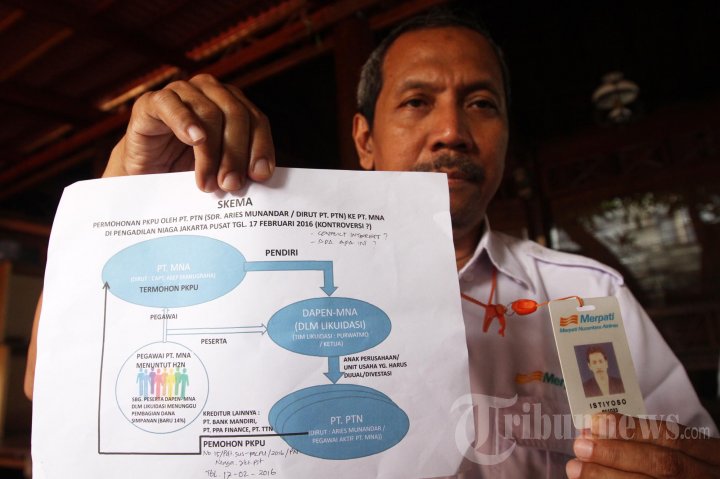 Mantan Pegawai Merpati Tagih Hak Pegawai