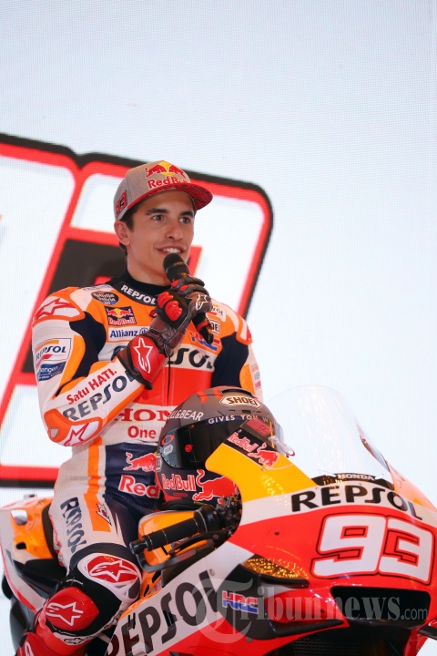 Marc Marquez Sapa Pecinta Balap Indonesia