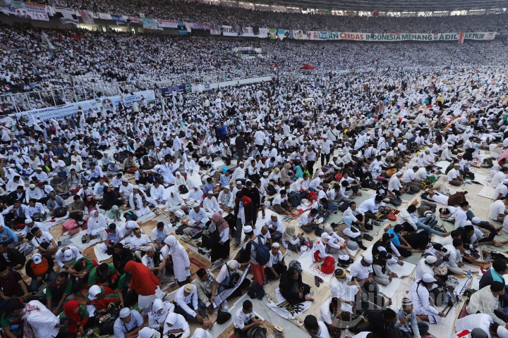 Massa Aksi Kampanye Akbar Prabowo