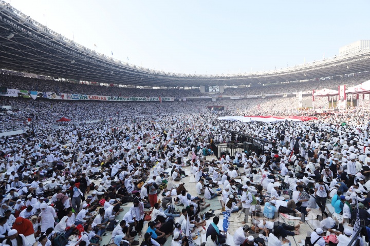 Massa Aksi Kampanye Akbar Prabowo
