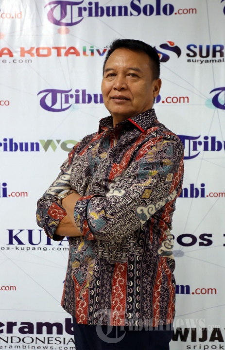 Mantan Ajudan Presiden RI ke-3, Mayjen Purn TB Hasanuddin, saat berkunjung ke Redaksi Warta Kota/Tribunnews Jalan Palmerah Selatan, Jakarta Pusat, Jumat (13/9/2019). Ia bercerita sosok almarhum Presiden RI ke-3, semasa menjadi ajudannya. 