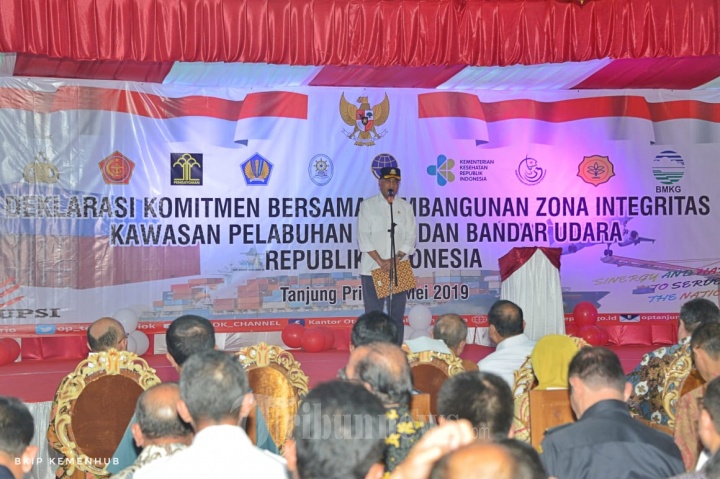 Menhub Deklarasikan Komitmen Bangun Zona Integritas