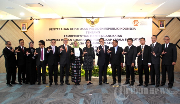 Menkeu Sri Mulyani Hadiri Pengangkatan Kepala Eksekutif LPS