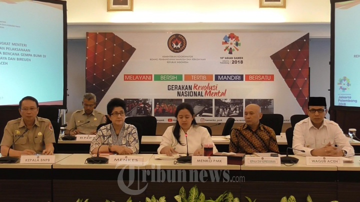 Menko PMK Puan Pimpin Rakor Pasca Gempa Aceh
