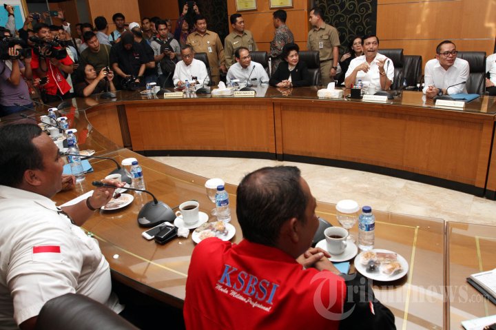 Menkopolhukam Temui Perwakilan Buruh