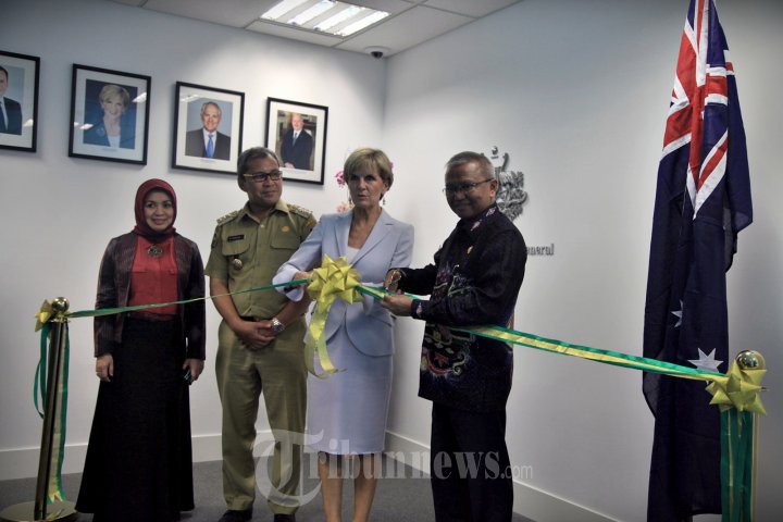 Menlu Australia Julie Bishop Resmikan Konjen Makassar