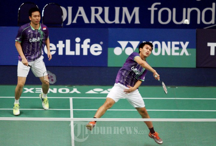 Mohammad Ahsan/Hendra Setiawan Menang