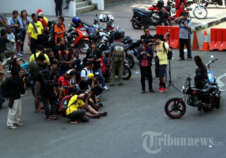 Motret Model saat Jakarta Sepi