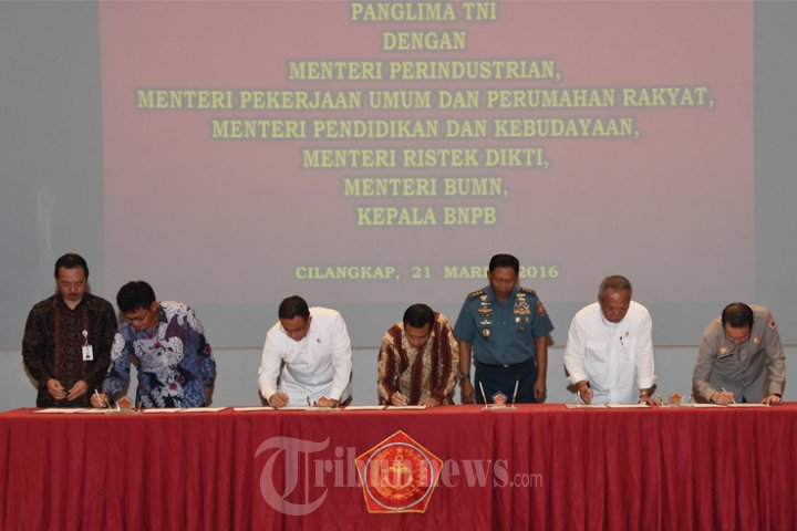 Nota Kesepahaman TNI dengan Instansi Kementerian dan BNPB