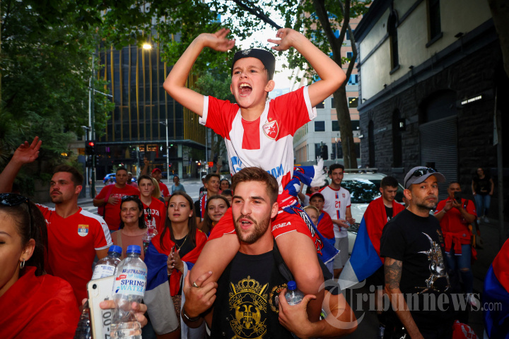 Novak Djokovic Bebas, Pendukung Bersukacita