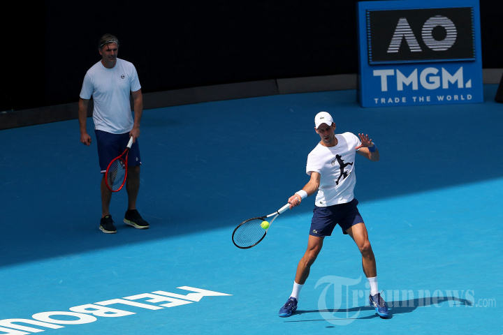 Novak Djokovic Kembali Berlatih