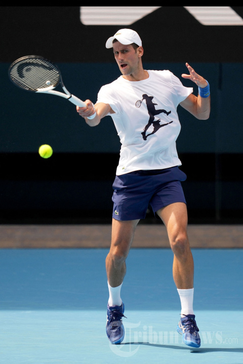 Novak Djokovic Kembali Berlatih