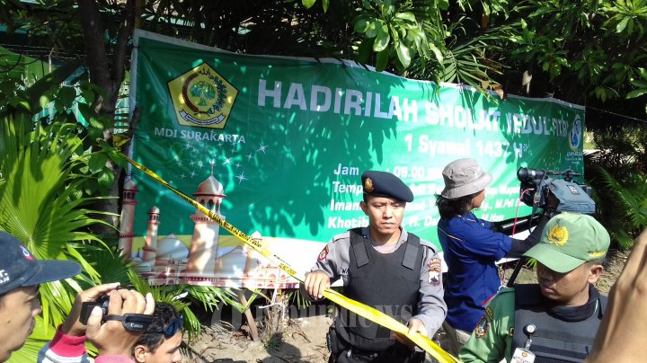 Olah TKP Pasca BOM Bunuh Diri di Mapolresta Surakarta