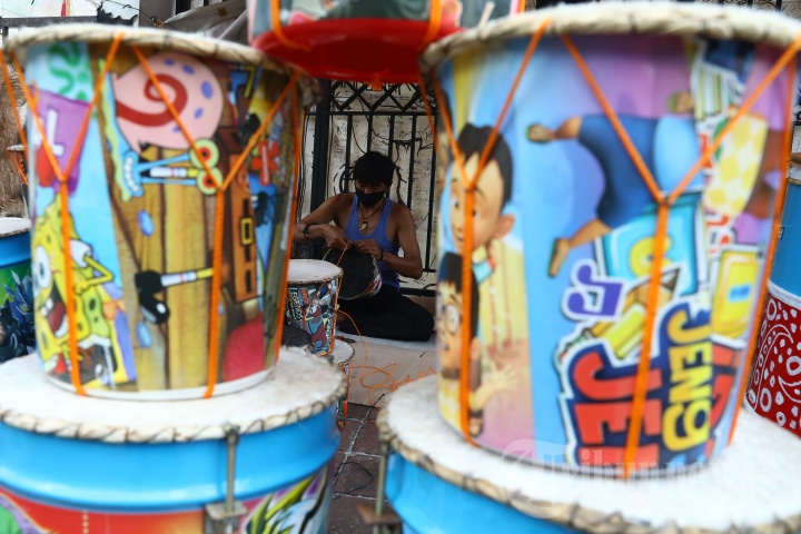Omzet Penjual Beduk Musiman Menurun
