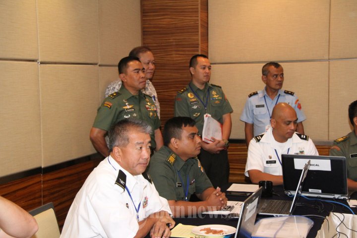 Paban VII/Latma Sops TNI Tinjau Gema Bhakti Staf Latihan