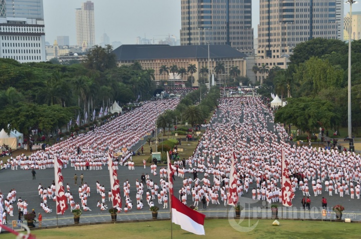 Panglima TNI Hadiri Pemecahan Rekor Dunia Senam Poco-Poco