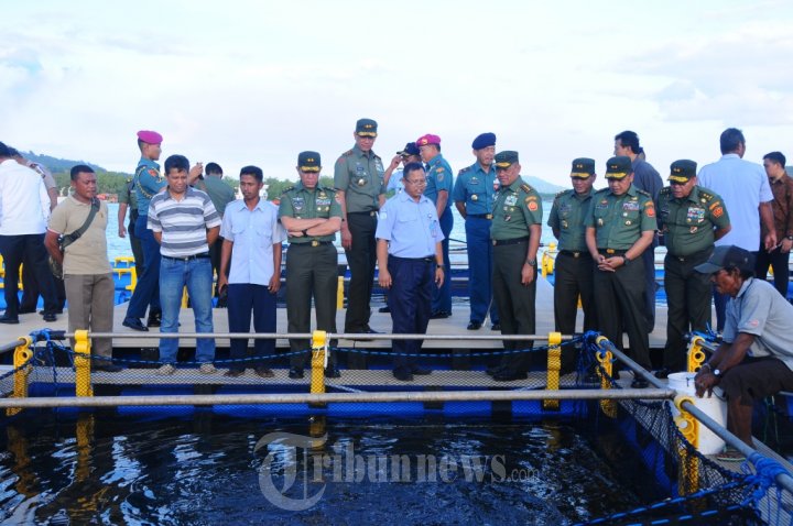 Panglima TNI Kunjungi Yonif 733/Raider dan Balai Budidaya Ikan