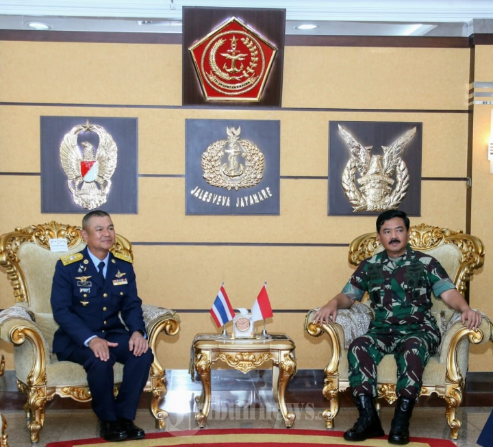 Panglima TNI Menerima Kunjungan Kehormatan Kasau Thailand