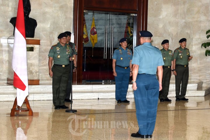 Panglima TNI Pimpin Acara Kenaikan Pangkat PATI TNI
