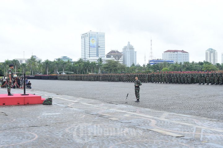 Panglima TNI Pimpin Apel Gelar Pasukan Pengamanan KTT OKI