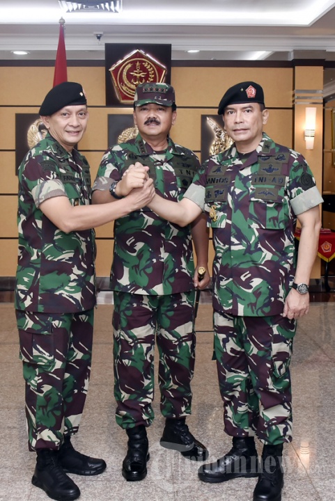 Panglima TNI Sertijab Kapuspen TNI di Jakarta