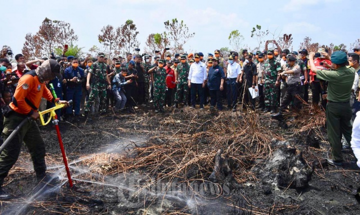 Panglima TNI Tinjau Karhutla di Palangkaraya