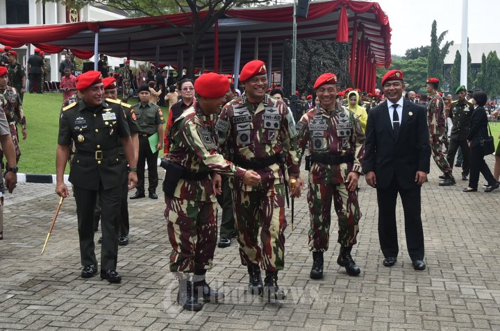 Panglima TNI Usai Acara Peringatan HUT Kopassus Ke-64
