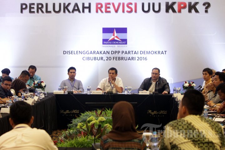 Partai Demokrat Tolak Revisi UU KPK