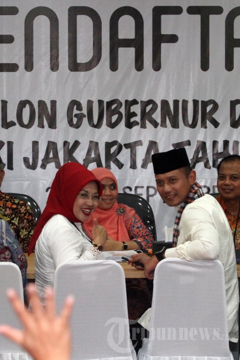 Pasangan Agus Sylviana Daftar Pilgub DKI Jakarta