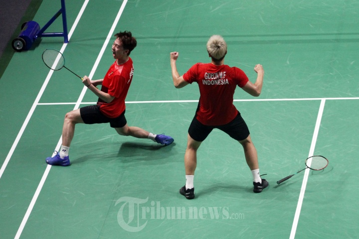 Pasangan Ganda Putra Marcus dan Kevin Lolos Ke Final